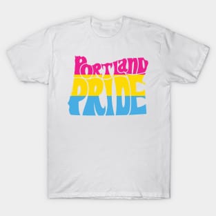 Portland Pride Festival - Pan Sexual - Oregon Silhouette - No BG T-Shirt